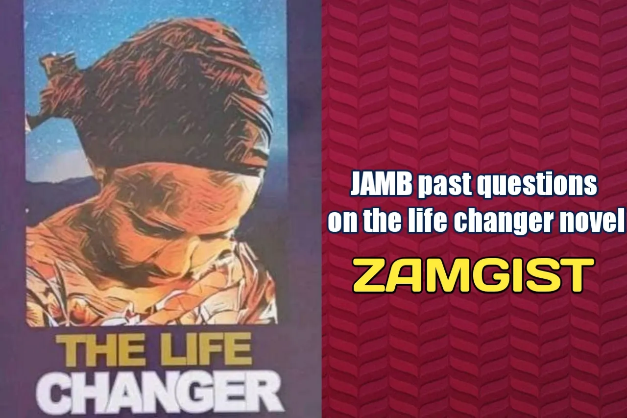 JAMB past questions on the life changer novel