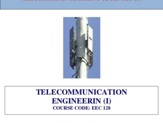 EEC 128 pdf download: Telecommunication Engineerin (I) Pdf Download