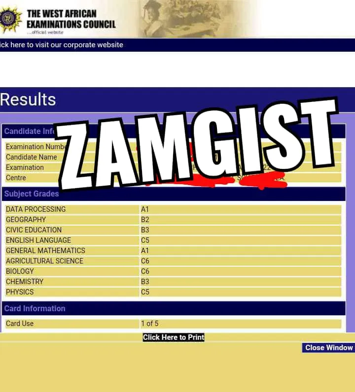 SOME OF OUR WAEC PAST CANDIDATES RESULTS AND TESTIMONIES