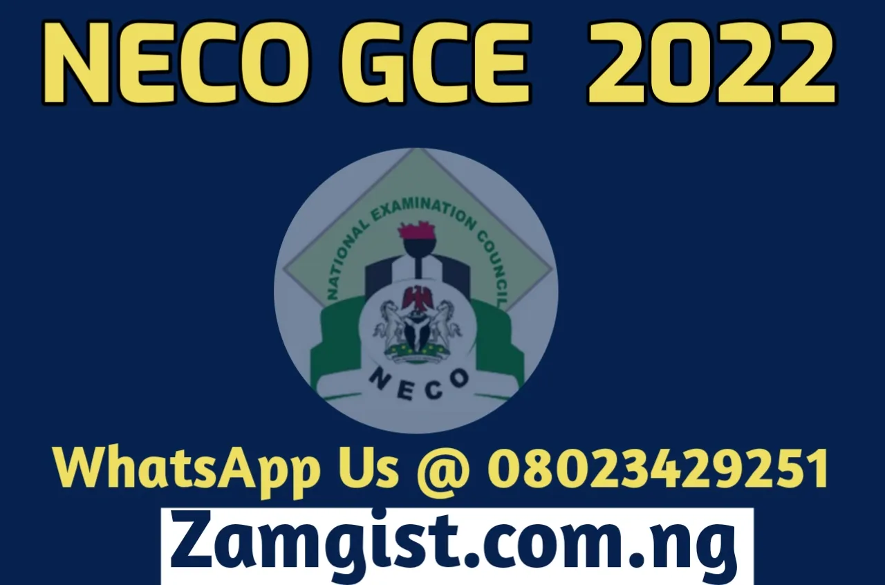 Neco Gce Chemistry 2022 Questions And Answers