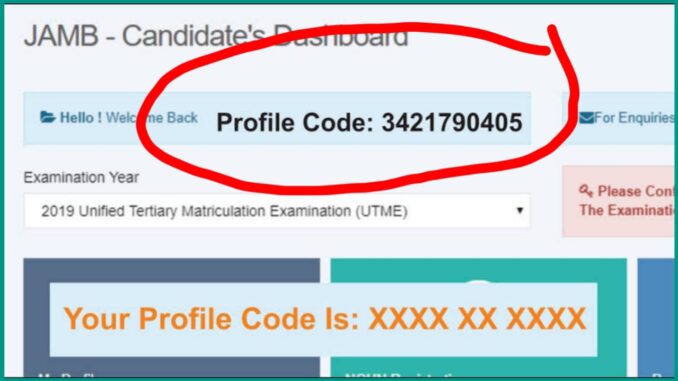 How To Get JAMB Profile Code 2023