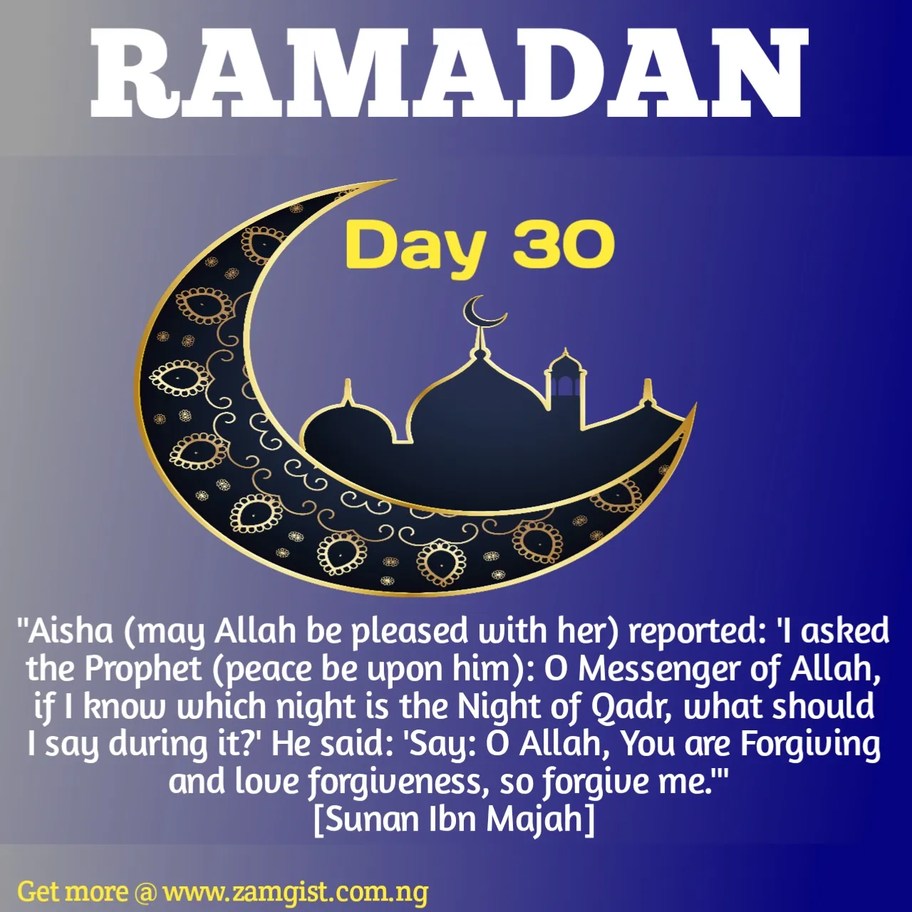 Ramadan Day 30 Quotes, Dua and Images 2023