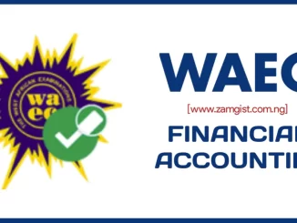 Waec financial accounting 2023