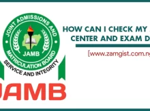 How can I check my JAMB Center and Exam Date 2024?