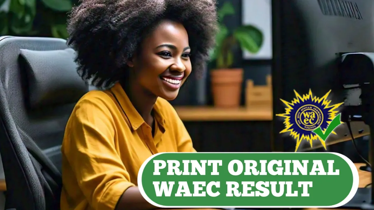 How to Print Original WAEC Result Online 2025