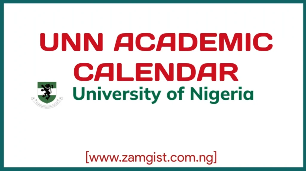 UNN Academic Calendar 2025/2026