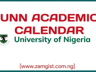 UNN Academic Calendar 2025/2026