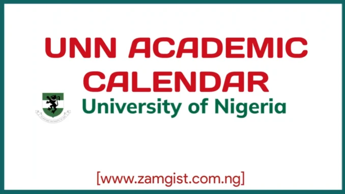 UNN Academic Calendar 2025/2026