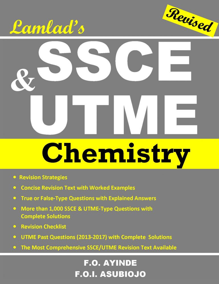 LAMLAD Chemistry For SSCE/UTME Pdf Download